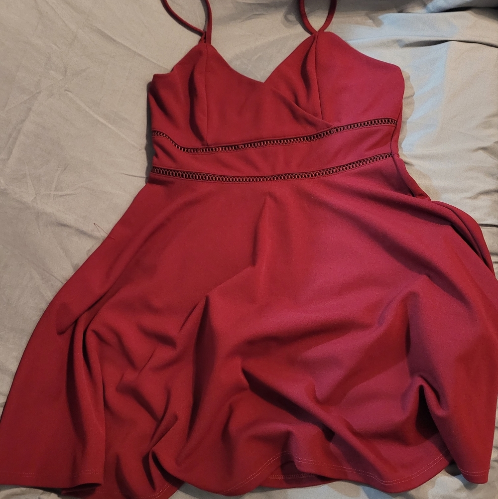 Stylish Red Mini Dress